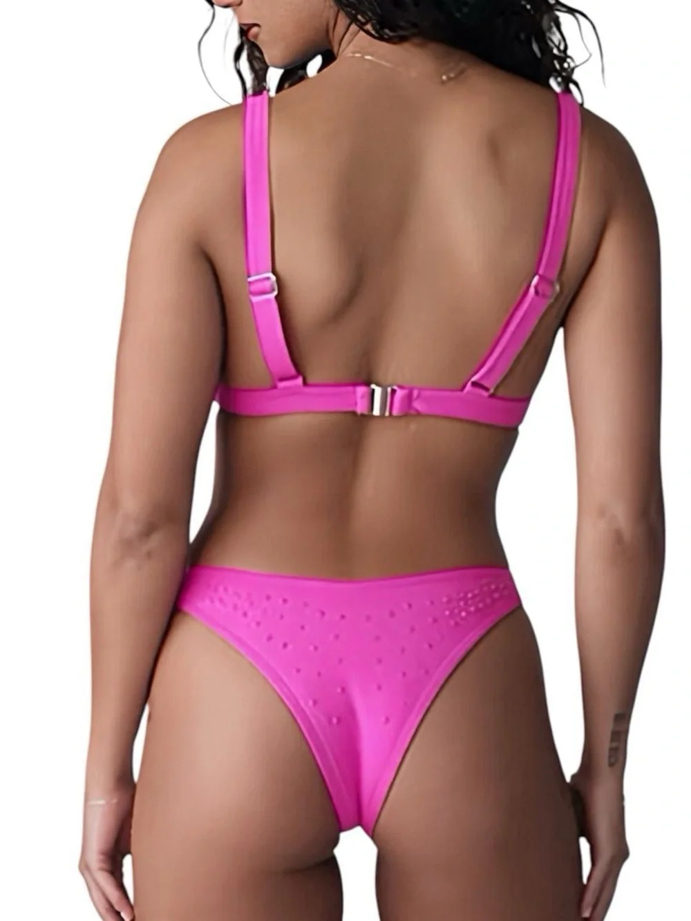 Hot Pink Rhinestone Bikini Set - GrlFriday Shop